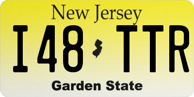 NJ license plate I48TTR