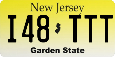 NJ license plate I48TTT
