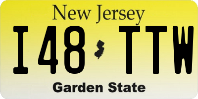 NJ license plate I48TTW