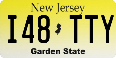 NJ license plate I48TTY