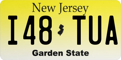 NJ license plate I48TUA