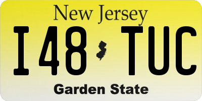 NJ license plate I48TUC