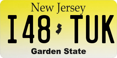 NJ license plate I48TUK