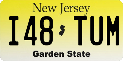 NJ license plate I48TUM