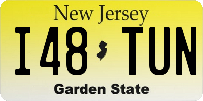 NJ license plate I48TUN