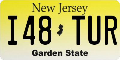 NJ license plate I48TUR