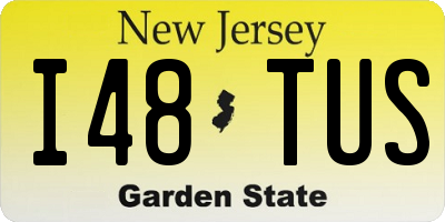 NJ license plate I48TUS