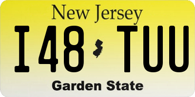 NJ license plate I48TUU