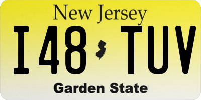 NJ license plate I48TUV
