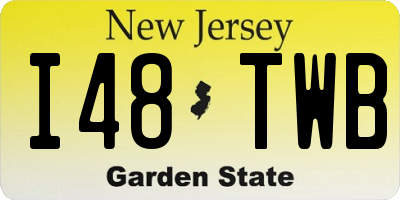 NJ license plate I48TWB