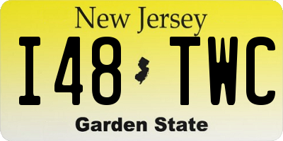 NJ license plate I48TWC