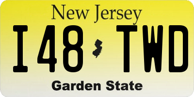 NJ license plate I48TWD