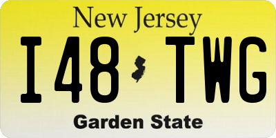 NJ license plate I48TWG