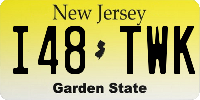 NJ license plate I48TWK