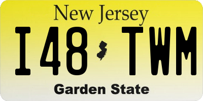 NJ license plate I48TWM