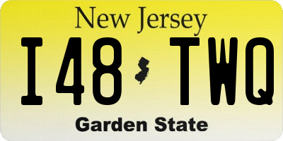 NJ license plate I48TWQ