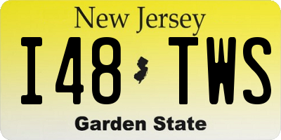 NJ license plate I48TWS