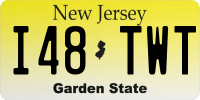 NJ license plate I48TWT