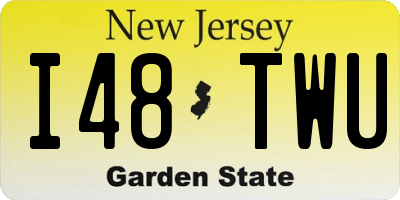 NJ license plate I48TWU