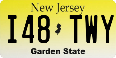 NJ license plate I48TWY