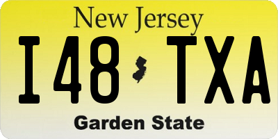 NJ license plate I48TXA