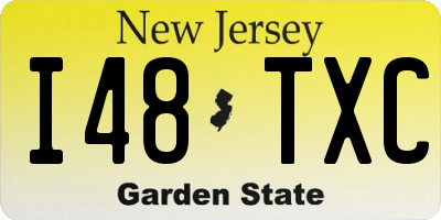 NJ license plate I48TXC