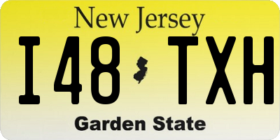 NJ license plate I48TXH
