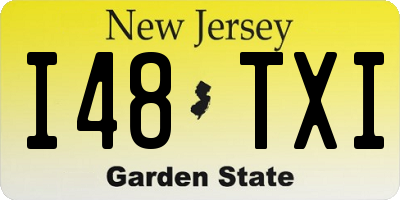 NJ license plate I48TXI