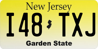 NJ license plate I48TXJ