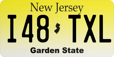 NJ license plate I48TXL