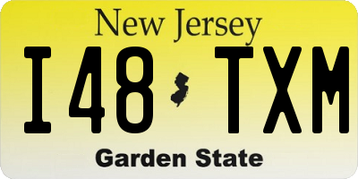 NJ license plate I48TXM