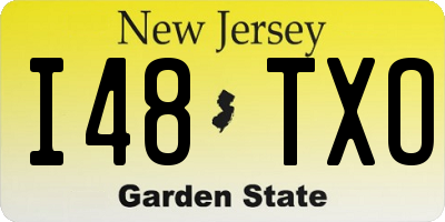 NJ license plate I48TXO
