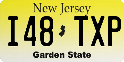 NJ license plate I48TXP