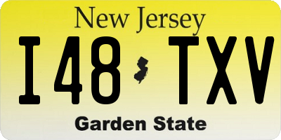 NJ license plate I48TXV