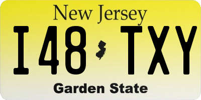 NJ license plate I48TXY