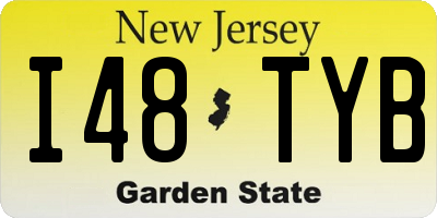 NJ license plate I48TYB
