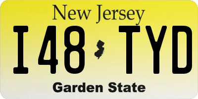 NJ license plate I48TYD