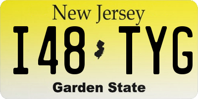 NJ license plate I48TYG