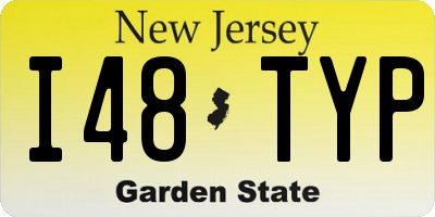 NJ license plate I48TYP