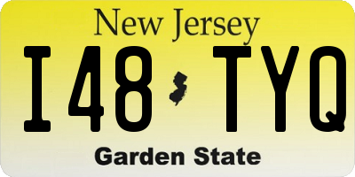 NJ license plate I48TYQ