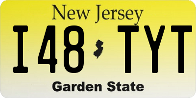 NJ license plate I48TYT