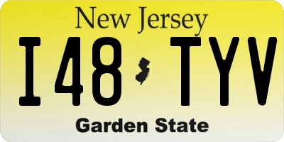 NJ license plate I48TYV