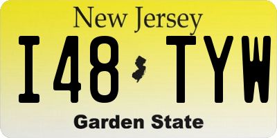 NJ license plate I48TYW