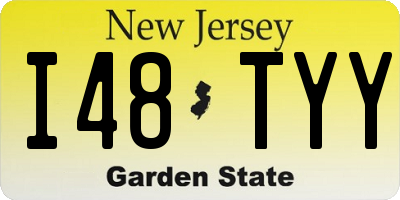 NJ license plate I48TYY