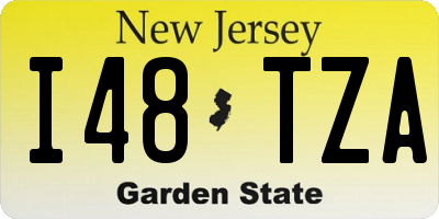 NJ license plate I48TZA