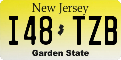NJ license plate I48TZB