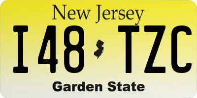 NJ license plate I48TZC