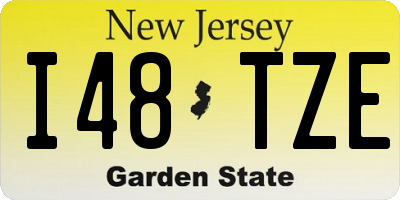 NJ license plate I48TZE