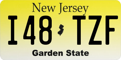 NJ license plate I48TZF