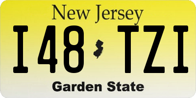 NJ license plate I48TZI